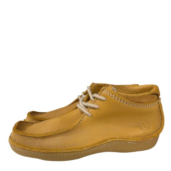 Bed Stu Tan Rustic Leather Lace Up Moc Toe Boots Shoes Casual Comfort Size 9 - Picture 2 of 8